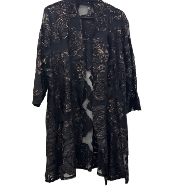 ELEGANT TS SHEET OPEN OVER SHIRT/JACKET. SIZE 18