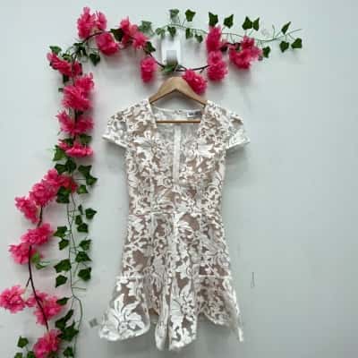 Tiger Mist Womens  Size XS Playsuit Nude / White 
