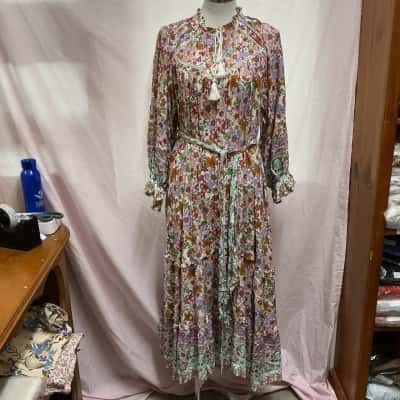 Jaase Womens  Size XL Floral Dress Floral / White 