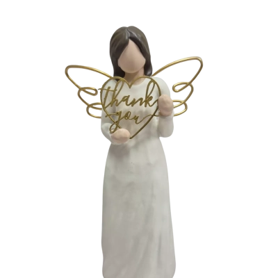 Lomany - Hand Sculpted " Thank You" Angel - 15cm.. 