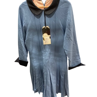 Lecole des Femme Womens  Size 10 Long Sleeve Dress Blue 