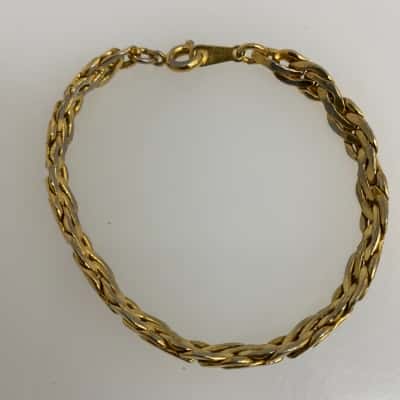 Avon Gold-tone Rope Chain Bracelet