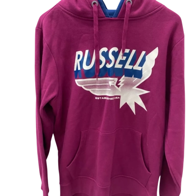 Russell Mens  Size L Hoodie Purple 