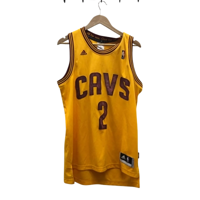 Adidas Cleveland Cavaliers Kyrie Irving #2  Size M Jersey Red / Yellow 