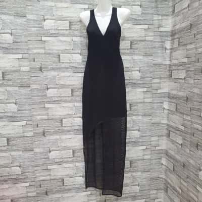 Womens  Size 6 Maxi Dress Black  