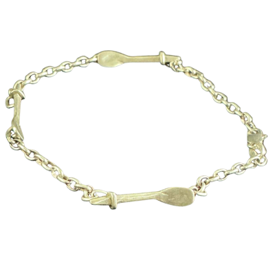  Sterling silver (stamped) Silver spoon detail Bracelet  