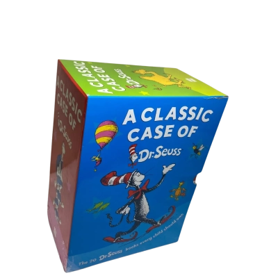 A Classic Case of Dr. Seuss: 20-Book Collection, a slipcase box set featuring twenty beloved children's picture books by Dr. Seuss published by HarperCollins