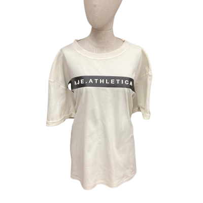 AJE Womens  Size 18 Short Sleeve Shirt Beige 