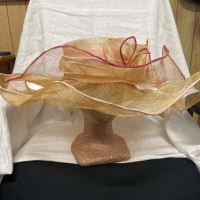 Gregory Ladner Womens  Size One Size Hat Peach / Pink  