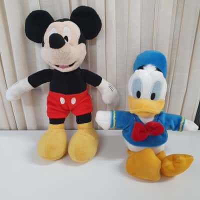 Disney Mickey Mouse & Donald Duck 24cm Plush Toys