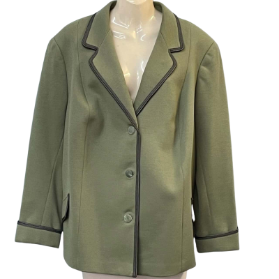 Unknown Brand Womens Size 18 Suit Jacket Green