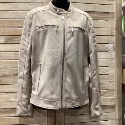 Zara Mens  Faux Suede Jacket, Size M 