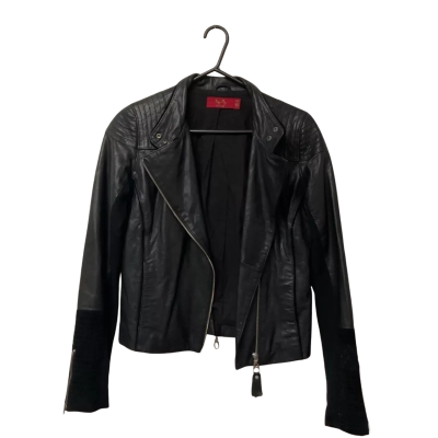 Women’s Tigerlily Size 8 Black Leather Jacket