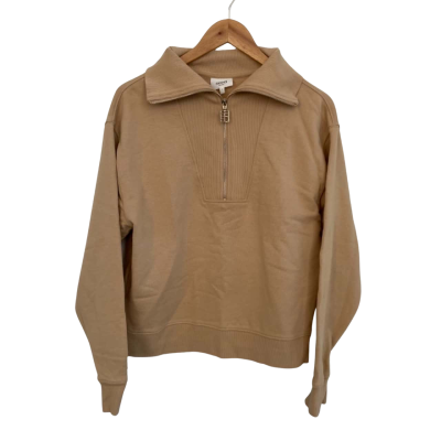 Seed Womens  Size S Quarter Zip Jumper Beige 