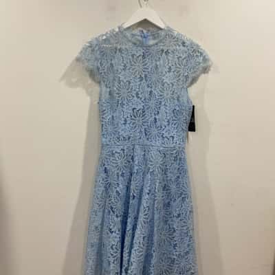 Forever New Womens  Size 10 Cocktail Dress Blue Lace  