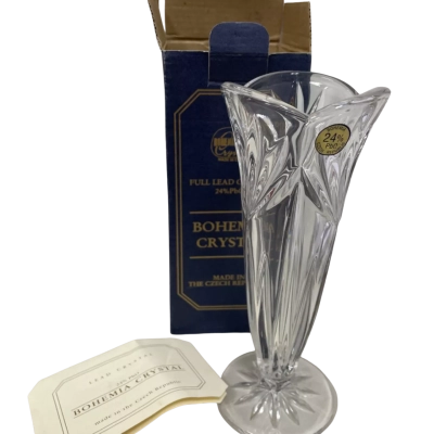 Czech Bohemia Crystal Vase 