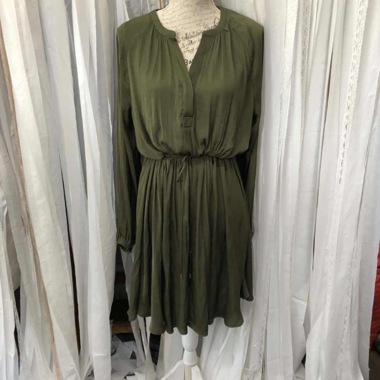 green dress witchery Mommy and Me Casual Dresses - Big Flower Print, Medium Thickness, Shor main image 0