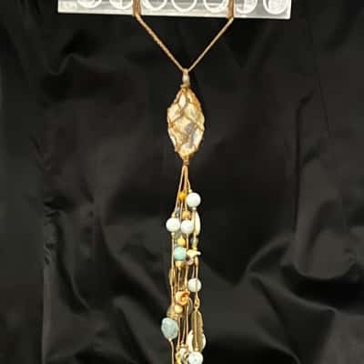 Selenite + Other Crystals Handmade Hanging Decor