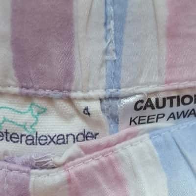 Peter Alexander Kids  Size 4 Shorts Multicoloured 
