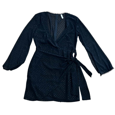 Bec & Bridge Black Tie Front Dress Size 12  