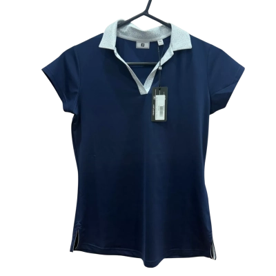BNWT Footjoy Womens Golf Shirt Size XS Navy Blue 