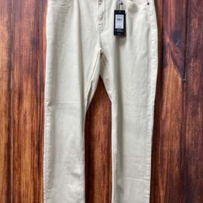 Yd.   Size 34 Cream chino jeans new 