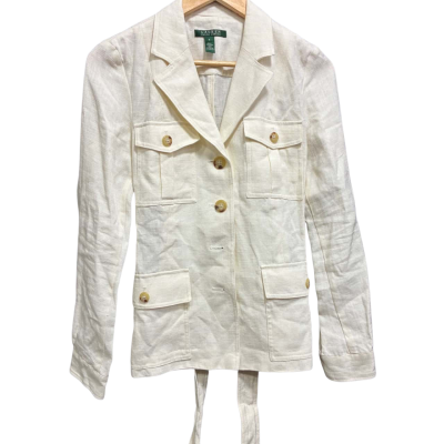 Polo Ralph Lauren Womens  Size 6 Cream  jacket
