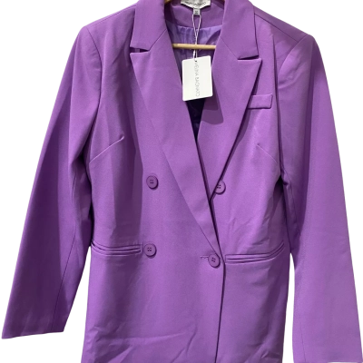 Melina Bagnato Womens Size 10 Blazer Purple 