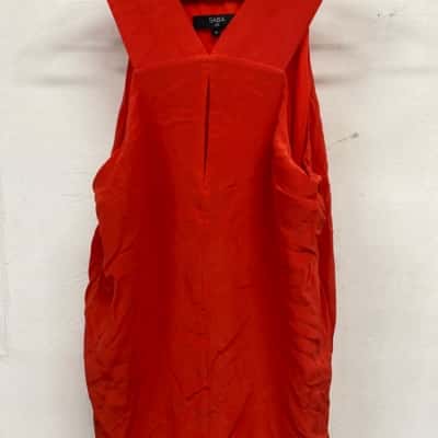 Saba Womens  Size 10 Sleeveless Top Red 