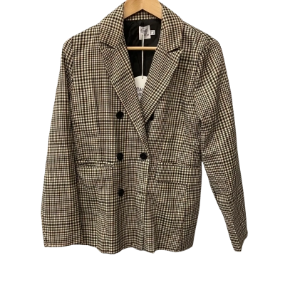 Princess Polly Womens  Size 10 Blazer Brown / Checked 