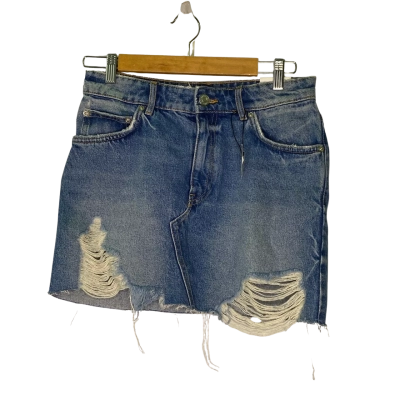 Zara Womens  Size M Denim Skirt Blue 