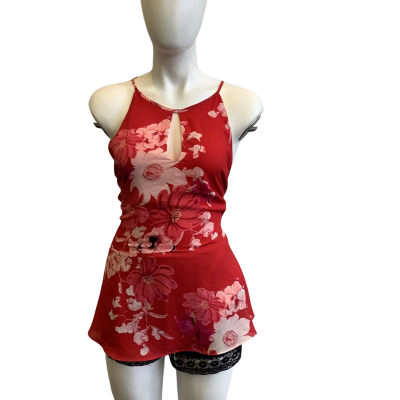 Portmans Women's Size 16 Sleeveless Floral Top Red 