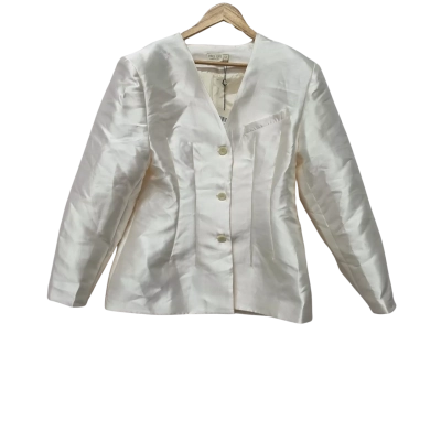  VRG GRL Womens  Size 10 Blazer Cream 