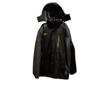  Unisex  Size XXXXXXXL Hooded Jacket Black  / Grey 