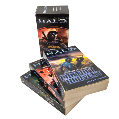 Halo Box Set 3 Books - Continuing The Saga Of The Award Winning Xbox Game - Cotact Harvest, The Cole Protocol & Ghosts Of Onyx