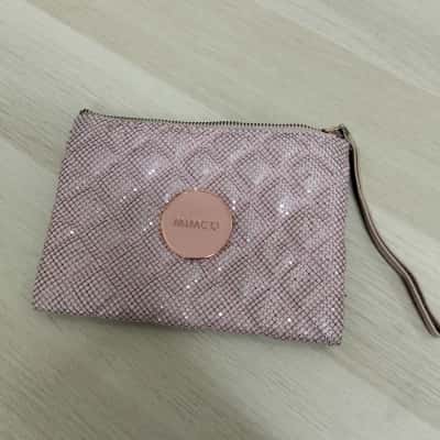 Mimco Womens Pink Mesh Pouch VGUC 