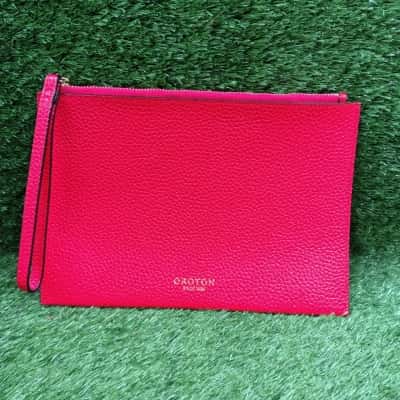 Oroton Red Leather Pouch