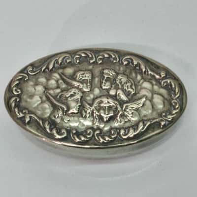 Vintage Religious Duo Trinket Box and Washingham Prayer Card 