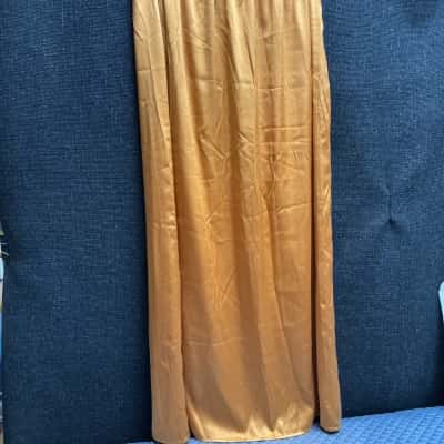 Hansen & Gretel Burnt Orange Silk Pencil Skirt 