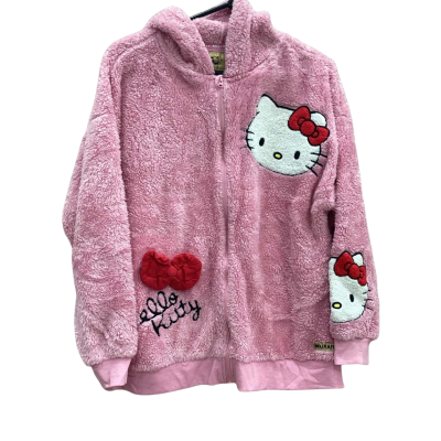 Hello Kitty Womens Size 12 20th Anniversary Pink Fluff Jacket