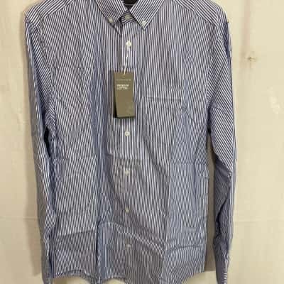  Mens  Casual Striped Shirt