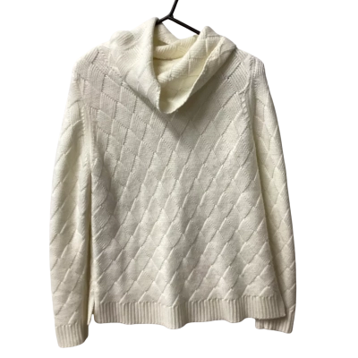 W.Lane Womens  Size S Roll Neck Jumper Cream D