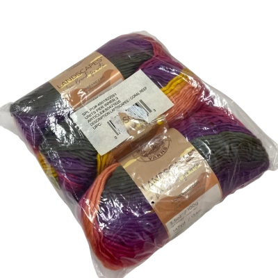 Lion Brand Landscapes Yarn in Coral Reef