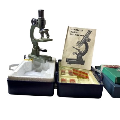 YKS Metal Microscope with extra slide Made in Japan