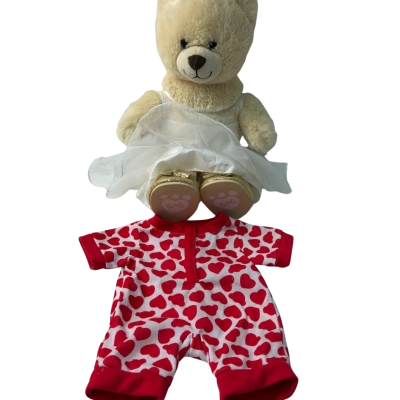Build a bear in dress and shoes spare heart outfit 