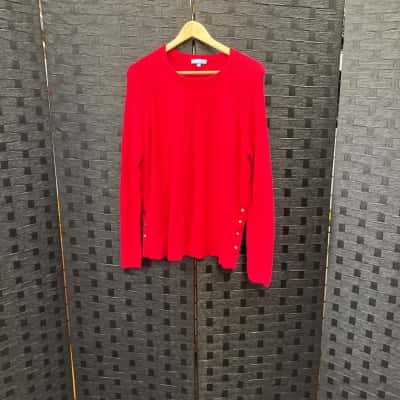 Blue Illusion Womens  Size M Jumper Red 