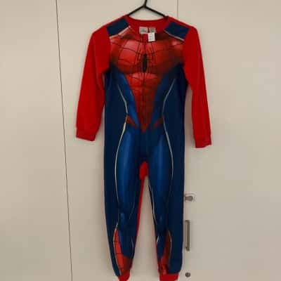 Marvel Kids Blue / Red size 8 spider-man pyjama onesie
