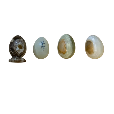 Decorative Stone Eggs - Set of 4