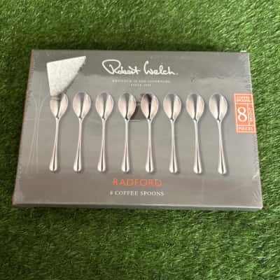 Robert Welch Radford Coffee Spoon 8 Piece Set (New)