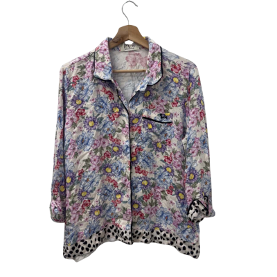 Peter Alexander Womens  Size L Pyjama Top Floral 